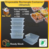 Disposable Plastic Food Rectangle Container /Bekas Plastik Segi Empat Panjang(FF500/650/750/1000/150