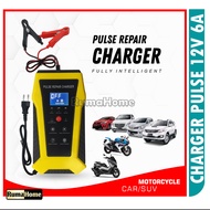 Charger Aki Portable Garansi 1 Tahun 5A, 6A, 8A, 2A /12v Mobil dan Motor / Otomatis Charger Accu / Alat Cas Aki