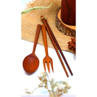 KAYU Cutlery Chopsticks Set Wooden Cutlery/Cutlery