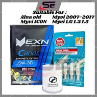 EXN Engine Oil 5w30 Semi Synthetic 4Litre Perodua Oil Filter Myvi Plug EXN Carios 5w30 Enjin Oil Min