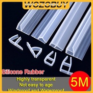 5M Silicone Rubber Window Sealing 6/8/10/12mm F U h Corner Shape Door Weather Strip Draft Stopper Fo