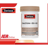 [EXP 10/2028] Swisse Ultiboost Calcium + Vitamin D3 + Vitamin K2 Bone Health ( 60 Film Coated Tablet