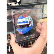 F1 Helmet Model 1: 5 Spark Leclair 2021 Race Season Monaco Headband Display Box