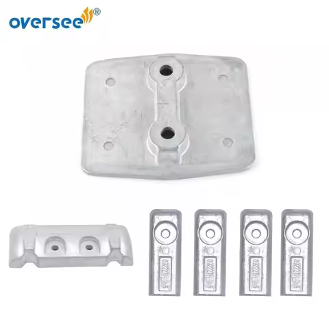 Anode Kit For Mercury Quicksilver 3.4L/4.6L 4-Stroke V8 Outboard Engine 97-8M0137814 + 97-880653 + 9