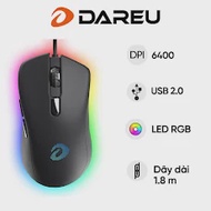 Chuột máy tính DAREU EM908X Black Optical switch