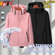COD Waterproof Jacket Hiking Light Breathable Unisex Camping Windproof Jacket M-5XL