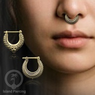 Brass Piercing Clickers. Tragus and Helix Piercing from Brass, Ear Piercing from Brass.