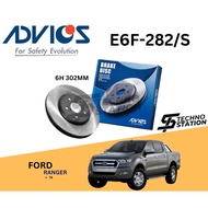 AISIN ADVICS Heavy Duty E6F-282/S Brake Disc Rotor Set Ford Ranger T6 ( FRONT ) 6H 302MM