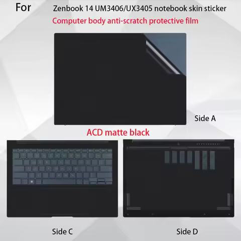 For ASUS Zenbook 14X 14 LOED 2025 UX3405C body film UX3402Z notebook UX3404V computer vinyl sticker 