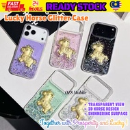 SAMSUNG A02S A03 A04S A13 5G A32 A33 5G A52 A52S J2 GRAND PRIME fon sarung lucky gold horse cny glit