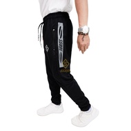 Men's running pants, training pants, gym jogging, fitness, aerobics, yoga, thick, black