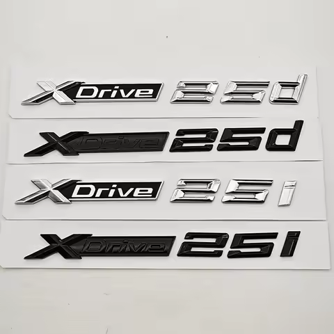3D ABS Car Styling Logo XDrive 20d 20i Rear Trunk Badge Fender Side Emblem Decal For BMW X1 X3 F48 F