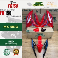 RAPIDO Coverset VOGE FR150 Mx King Red Merah Body Cover Sticker Tanam Stripe Tanam
