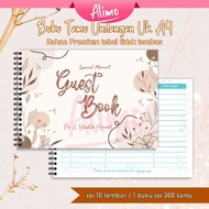 Alimo A4 Size Wedding Guest Book Aesthetic Wedding Guest Book Invitation Guest Book/