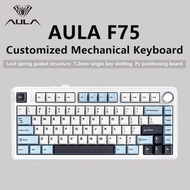 AULA F75 2.4G Wireless/Bluetooth/Wired Gaming Mechanical Keyboard RGB Customized 75% Layout  Profile