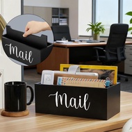 28 x 10 x 10 cm Letter Stand Mail Holder Wooden Mail Storage Box Removable Dividers Hanging Robust S