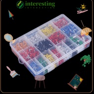 INTERESTING 2120PCS Wire Crimp Connector, 22AWG-5AWG Plastic Storage Box Insulated End Terminal, "He
