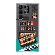 [S23ultra][S22ultra] HI-SHIELD Stylish เคสใสกันกระแทก Samsung S23ultra รุ่น Music1