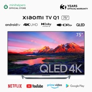 Xiaomi Mi TV Q1 75 INCH QLED 4K Smart Android TV 120Hz Display 2GB RAM 32GB STORAGE WIFI bluetooth 5.0 Android 10.0 Smart TV Television Google Playstore Youtube Chromecast built in (3 Years Warranty)