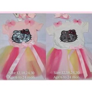 Hello kitty tutu dress with headhand for baby