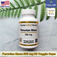 หัวมาคาจากเปรู ออแกนิค Peruvian Maca Organic Root 500mg 90 Veggie Caps - California Gold Nutrition