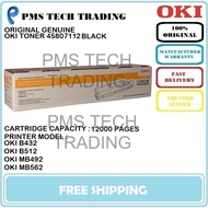 OKI ORIGINAL CARTRIDGE 45807112 (12K PAGES) B432 B512 MB492 MB562