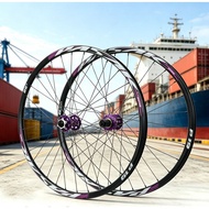 Mountain bike wheelset 24 26 27.5 29inch aluminum alloy bearing quick-release thru-axle wheels six-s