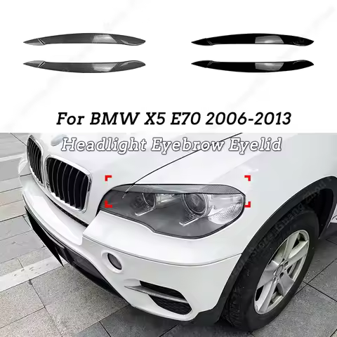 Car Headlight Eyebrow Eyelid Sticker for BMW X5 E70 30d 48i 30i 35d 40d 30d 50i 35i M50d 2006-2013 T