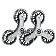 Step-Climbing Stroller Wheels Triple Swivel Caster Heavy-Duty Cart Large Upstairs Carrying Ladder Wheel Shopping Luggage Trolley Wheels Neutral