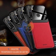 PROMO Case Realme 5 5i 5s 5 Pro 6 Pro Hardcase Delicate Glass Leather PC Acrylic + FREE Tempered Gla