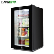 95L Single Door Ice Bar Beverage Display Cabinet Refrigerated Cabinet Fresh-keeping Cabinet Small Ho