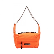 【二手】巴黎世家 (Balenciaga ) Labor 中型單肩包 741080 橙/黑/白帆布 Labor 中型鏈條單肩包