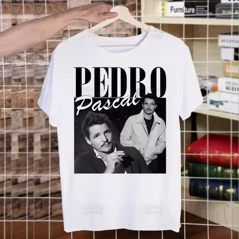 Pedro Pascal My Boy Friend Harajuku Men's tshirt Unisex Short Sleeve T shirt Cartoon Casual T-shirt 