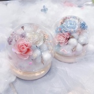 雲朵玻璃罩 圓球玻璃罩 永生花玻璃罩