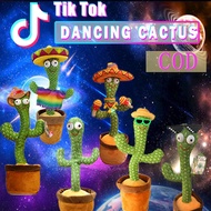 Dancing Cactus Toy 120 Songs Prank Singing Plush talking cactus toy Wiggling Ornament cactus toy dan