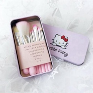 HELLO KITTY Makeup Brush Set 7 Korean Hello KittyPiece, 1 Steel Box