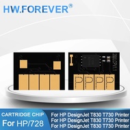 New Upgrade For HP 728 728XL Cartridge Chip For HP DesignJet T730 T830 Printer 9J68A F9J67A F9J66A F