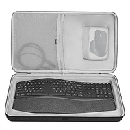Geekria Hard Shell Travel Carrying Keyboard Case, Compatible with Logitech Ergo K860 Wireless Ergono