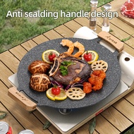 Anti-heat Grill Bbq Grill Pan Bbq Grill Tool And Stove Non-Stick Grill Pan Grill With Anti-Heat Handle