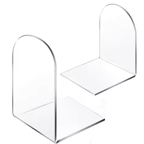 Accessories Acrylic Book Holder Clear Universal Bookends Transparent Non-Skid Book Stopper