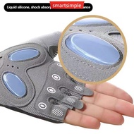 SMARTSIMPLE 1Pair Fitness Gloves for Women Anti Slip Air Cushion Shock-absorbing Yoga Ice Silk Breat