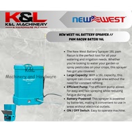 New West 16L battery KNAPSACK SPRAYER PUMP sprayer //  pam racun BATERI 16L