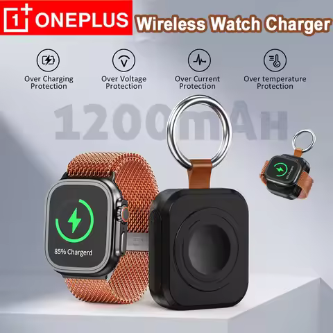 Oneplus Mini Magnetic Watch Wireless Charger Large Battery Portable For Apple IWatch Samsung Watch 1