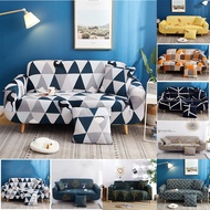 【Ready stock】1/2/3/4 Seater Sofa Cover L shape Sarung Sofa Universal Couch Elastic Cover Sofa