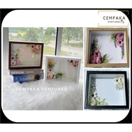 Gubahan Frame Duit Hantaran Murah Bajet Bunga Cantik Kahwin Mas Kahwin Anniversary Birthday