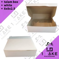 Talam Box – White (BOX8X8X2.5)  (BOX9X9X2.5)  (BOX12X12X2.5)