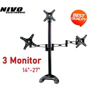 S730 LED LCD Clip Bracket 14-27 Inch TV Mounting Bracket (3 MONITOR)