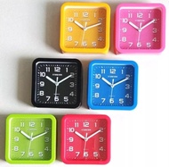 (BISA COD) Jam Weker Beker Alarm Mini Model Kotak Warna Warni
