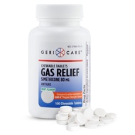 Simethicone Chewable Gas-Relief Tablets 80mg | Fast Relief for Gas, Bloating and Discomfort | Mint-F