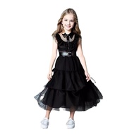 Halloween Addams Family Wednesday Plaid Skirt Costume